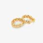 Hot Diamonds 18ct Gold Plated Beach Diamond Hoop Earrings DE659