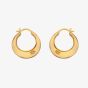 Hot Diamonds Soul 18ct Gold Plated Diamond Statement Hoop Earrings DE672