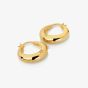 Hot Diamonds Soul 18ct Gold Plated Diamond Statement Hoop Earrings DE672