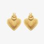 Hot Diamonds Essence 18ct Gold Plated Diamond Heart Stud Earrings DE807