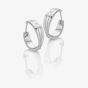 Hot Diamonds Sterling Silver Diamond Trio Huggie Hoop Earrings DE840