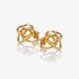 Hot Diamonds X Golden Edit Endless Gold Plated Diamond Interlocked Stud Earrings DE843