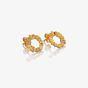 Hot Diamonds X Gold Edit Believe Gold Plated Diamond Open Circle Stud Earrings DE837