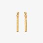 Hot Diamonds HD X Golden Edit Golden Edit Hope Bar Earrings DE680