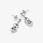 Hot Diamonds Trio Silver Triple Heart Earrings DE702