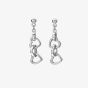Hot Diamonds Trio Silver Triple Heart Earrings DE702