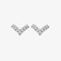 Hot Diamonds Silver Lustre White Topaz Stud Earrings DE877