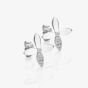 Hot Diamonds Silver Eden White Topaz Flower Stud Earrings DE892