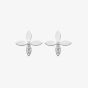 Hot Diamonds Silver Eden White Topaz Flower Stud Earrings DE892
