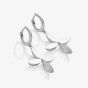 Hot Diamonds Silver Eden White Topaz Flower Drop Earrings DE891