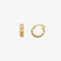 Hot Diamonds HD X Golden Edit Beach Pebble Hoop Earrings DE659