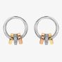 Hot Diamonds Trio Three-Colour Barrel Earrings DE708