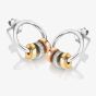 Hot Diamonds Trio Three-Colour Barrel Earrings DE708