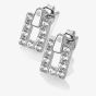 Hot Diamonds Echo White Topaz Diamond Rectangle Stud Earrings DE717