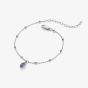 Hot Diamonds Silver Whisper Sterling Silver February Birthstone Bracelet SWB026