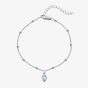 Hot Diamonds Silver Whisper Sterling Silver March Birthstone Bracelet SWB027