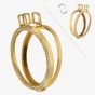 Hot Diamonds Emozioni Reversible Yellow Gold 3mm Coin Keeper EK010