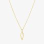 Gaia Leaf Pendant Necklace VJP9508 YGP