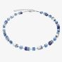 Coeur De Lion Ladies GeoCUBE Sodalite & Haematite Blue Bead Necklace 4017/10-0700