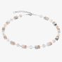 Coeur De Lion Ladies GeoCUBE Iconic Rose Gold Square Crystal Necklace 4017/10-0235