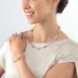 Coeur De Lion GeoCUBE Iconic Rose Gold Square Crystal Necklace 4017/10-0235