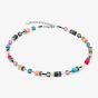 Coeur De Lion GeoCUBE Multi Coloured Multi Stone Necklace 2838/10-1568