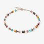 Coeur De Lion GeoCUBE Iconic Multi Stone Multi Colour Expressive Necklace 2838/10-1582