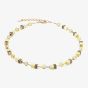 Coeur De Lion GeoCUBE Gold & Yellow Multi Stone Necklace 4020/10-0120