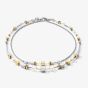 Coeur De Lion GeoCUBE Gold Silver 4 Way Necklace 5007/10-1617
