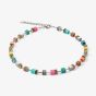 Coeur De Lion GeoCUBE Candy Multi Colour Multi Stone Necklace 5090/10-1527