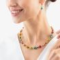 Coeur De Lion Boho Sunset Gold Tone Multi Colour Multi Stone Necklace 4413/10-1516