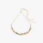 Coeur De Lion Dancing Crystal Gold Tone Clear & Gold Crystal Necklace 4639/10-1016