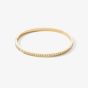 Coeur De Lion Gold Plated White Crystal Bangle 0127/33-1816