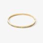 Coeur De Lion Gold Tone Stainless Steel Multi Coloured Pastel Crystal Bangle 0127/37-1590