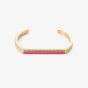 Coeur De Lion Gold Tone Pink Crystal Bangle 0133/32-0416