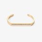 Coeur De Lion Gold Tone White Crystal Bangle 0133/32-1416