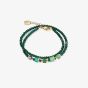 Coeur De Lion Joyful Colours Green Multi Stone Bead Bracelet 4464/30-0500