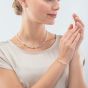 Coeur De Lion Mini Cubes Gold White Bracelet 4565/30-1416