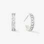 Coeur De Lion Clear Crystal Hoop Earrings 0127/21-1817