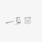 Coeur De Lion Brilliant Square Crystal Earrings 0501/21-1817
