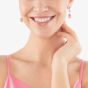 Coeur De Lion GeoCUBE Iconic Viva Magenta Pink Layer Drop Earrings 2838/21-0422