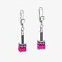 Coeur De Lion GeoCUBE Pink & Black Dropper Earrings 4409/20-1500