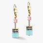 Coeur De Lion GeoCUBE Iconic Gentle Multicolour Dropper Earrings 2838/20-1576