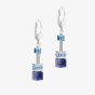Coeur De Lion GeoCUBE Sodalite & Haematite Blue Dropper Earrings 4017/20-0700