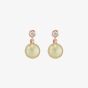 Coeur De Lion Light Yellow Crystal Dropper Earrings 0078/21-0120