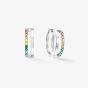 Coeur De Lion Stainless Steel Multi Coloured Crystal Double Hoop Earrings 0136/21-1517