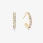 Coeur De Lion Eternal Love Gold Tone Cubic Zirconia Hoop Earrings 0146/23-1816