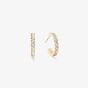 Coeur De Lion Eternal Love Gold Tone Cubic Zirconia Hoop Earrings 0146/23-1816
