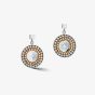 Coeur De Lion Gold Silver Stone Set Round Drop Earrings 5036/21-1617