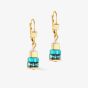 Coeur De Lion Boho Sunset Gold Tone Multi Colour Multi Stone Dropper Earrings 4413/20-1516